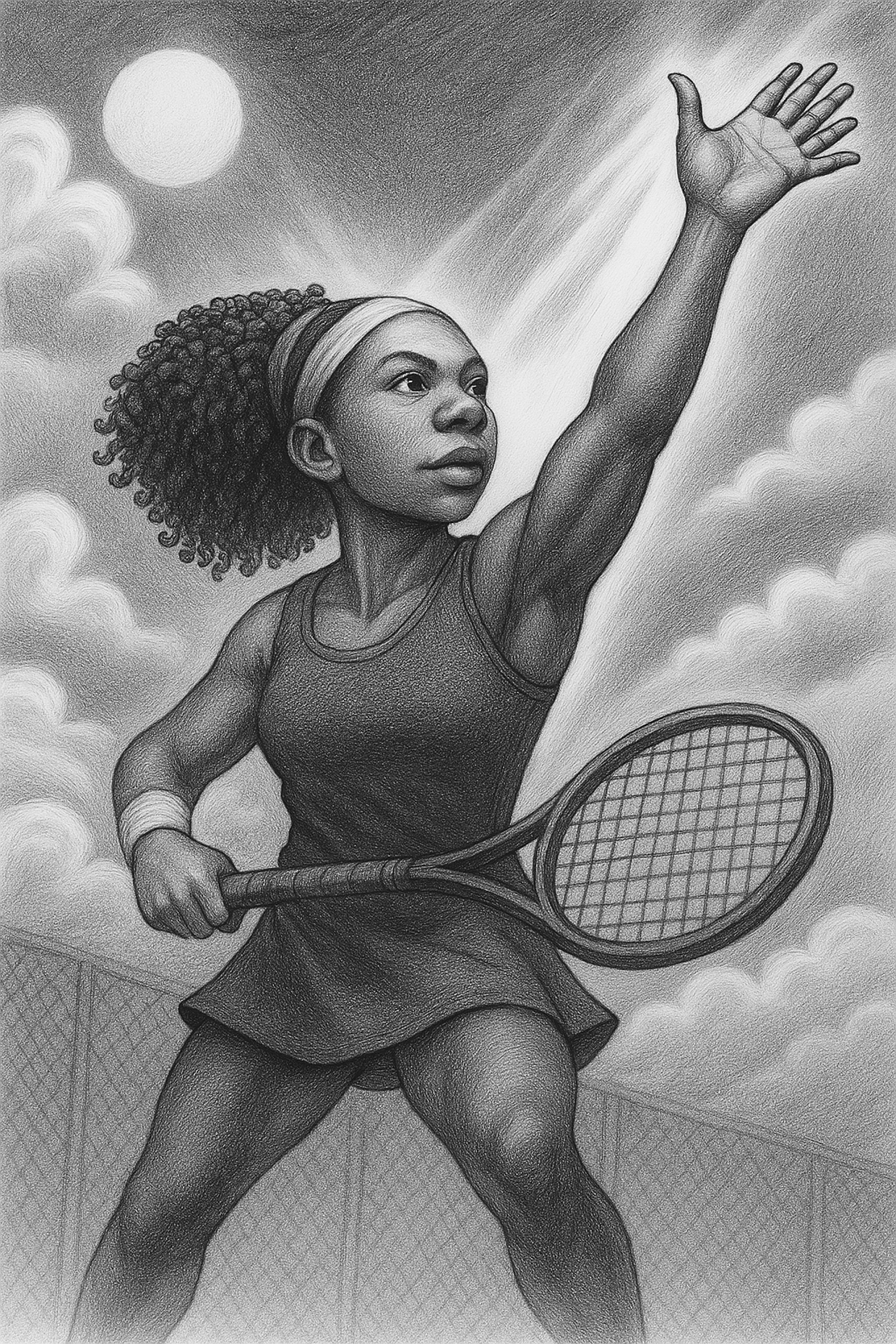 Serena Williams illustration